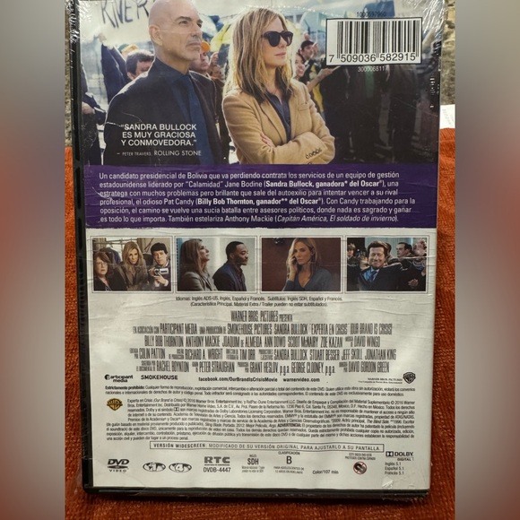 Drama Thriller DVD Movie Cover - 'Crisis' Featuring Sunglasses Figure - Picture 2 of 3